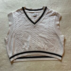 Merino Wool Aritzia Sunday Best Cropped Sweater Vest